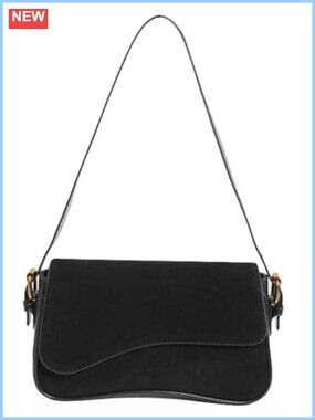Suede Shoulder Bag Crossbody Purse Tote with Removable Strap